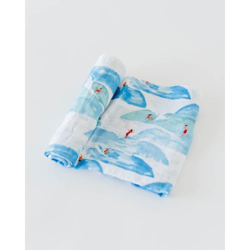 Little Unicorn Cotton Muslin Single Swaddle – Surf