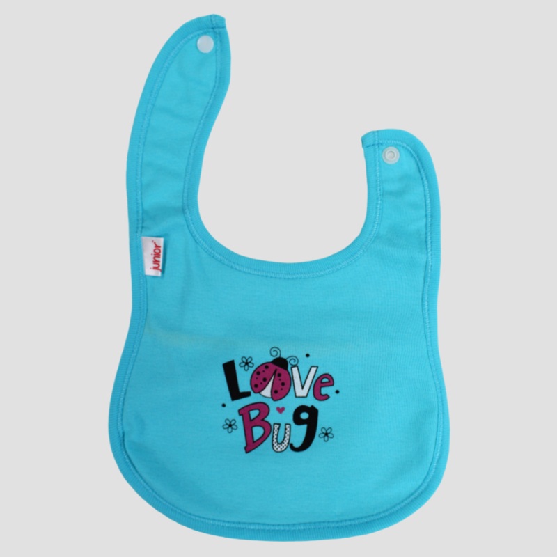 Unisex Baby Aqua Love Bug Bib