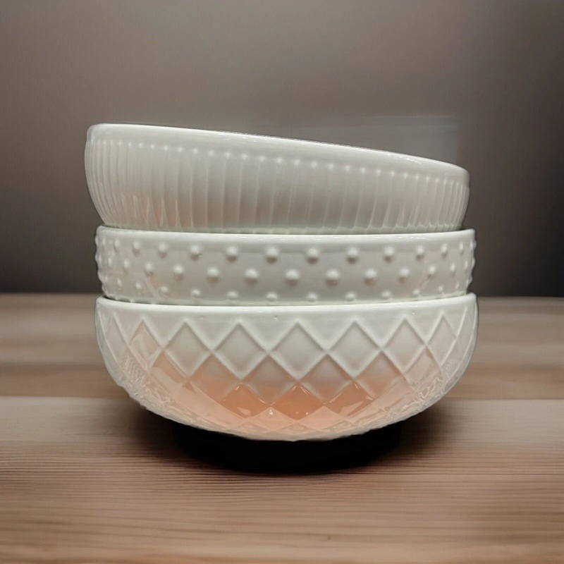 3 Piece Porcelain Serving Bowl Set