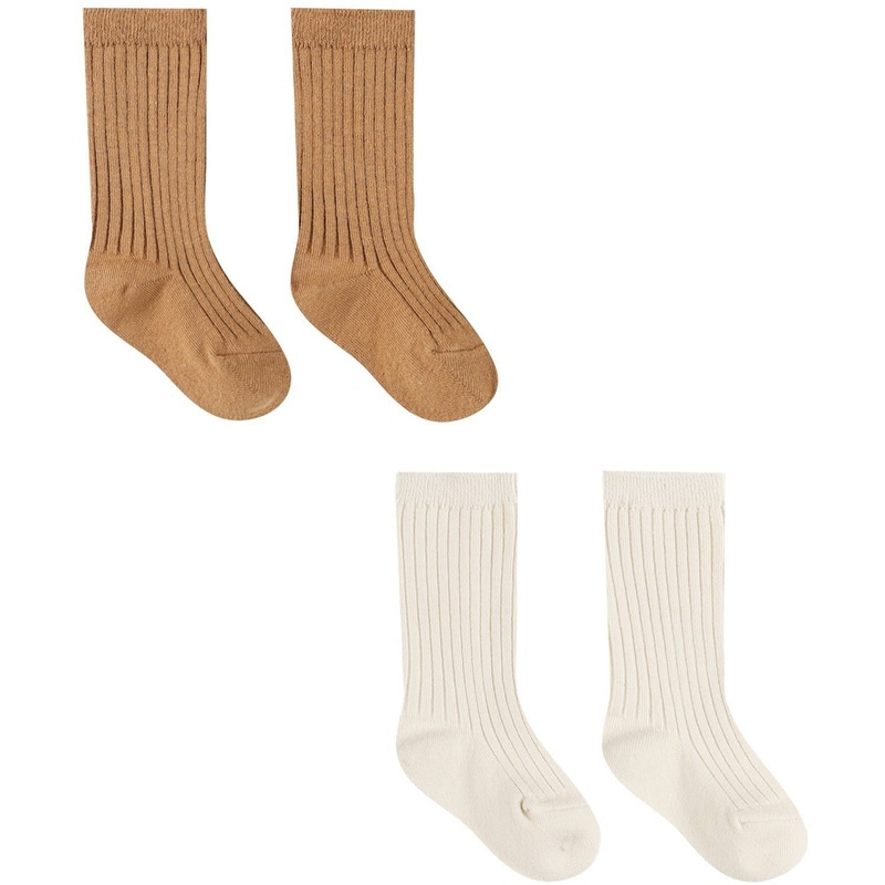 Quincy Mae Socks Set | Natural, Golden