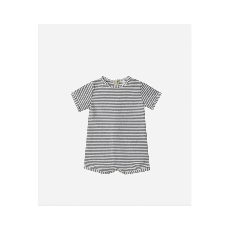 Rylee + Cru Shorty One-Piece Swimsuit – Ink Stripe