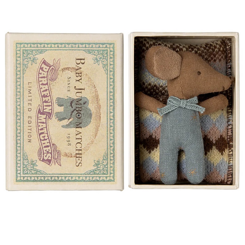 Sleepy Baby Mouse Doll Wakey in Matchbox Blue