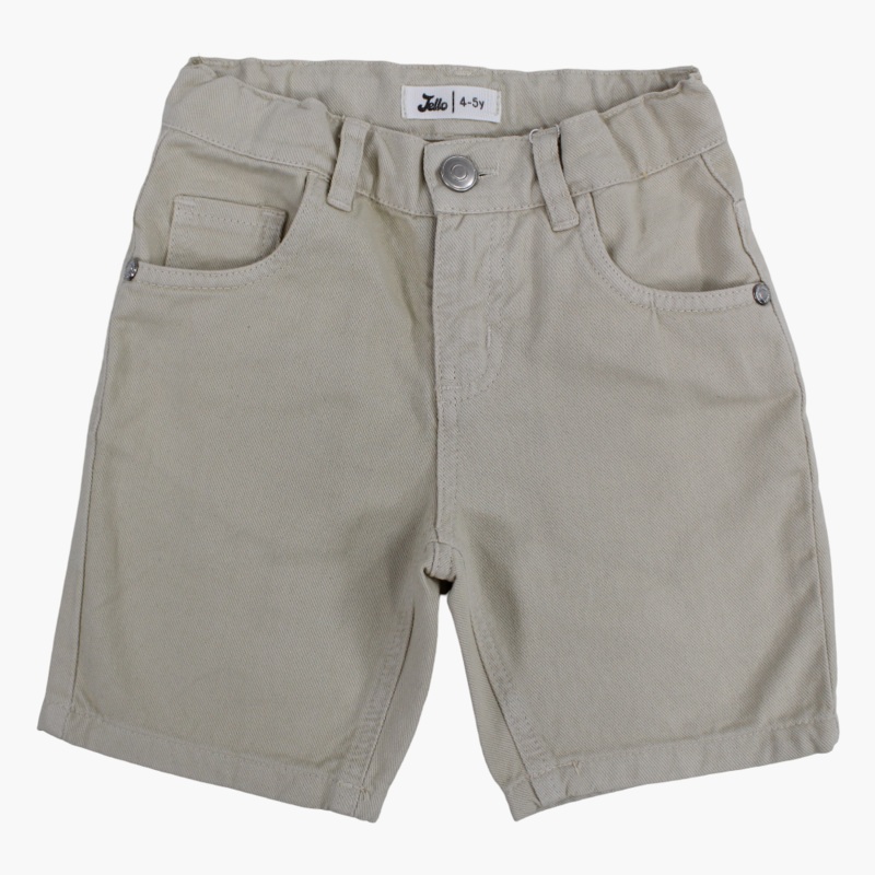 Boys Gabardine Shorts – Beige