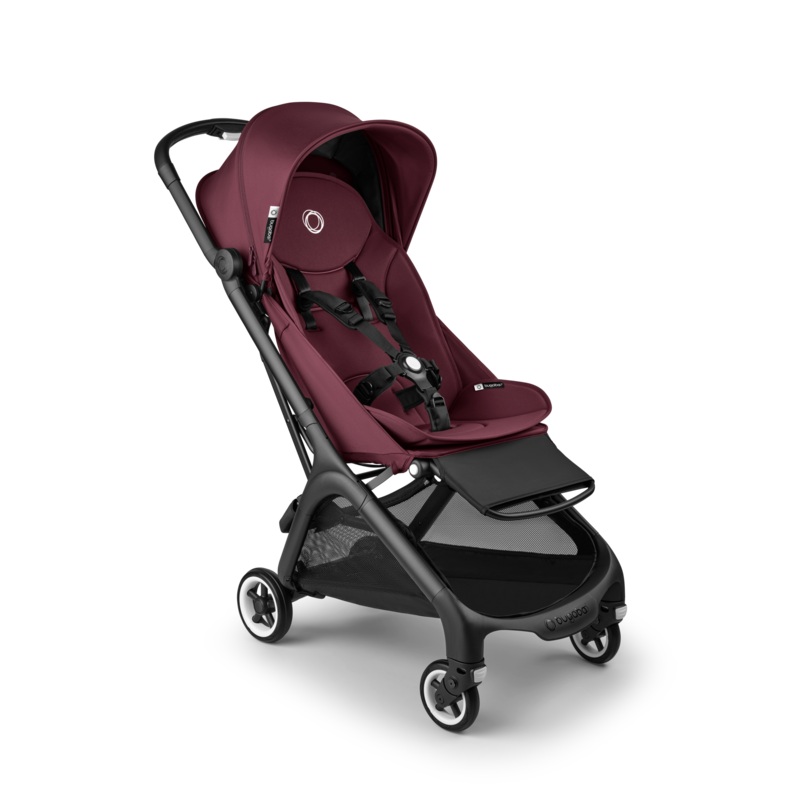 Bugaboo Butterfly Stroller, 2025, Black, Dark Cherry, Dark Cherry
