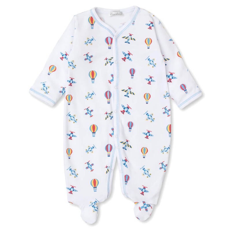 Kissy Kissy Print Footie Sky Traffic