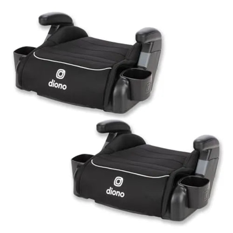 Toddler Connect3R Pack of 2 Backless Booster Car Seats – Black Storm