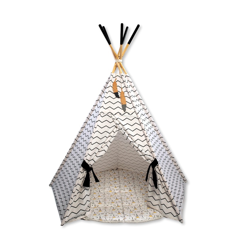 XL Teepee Tent and Play Mat Set