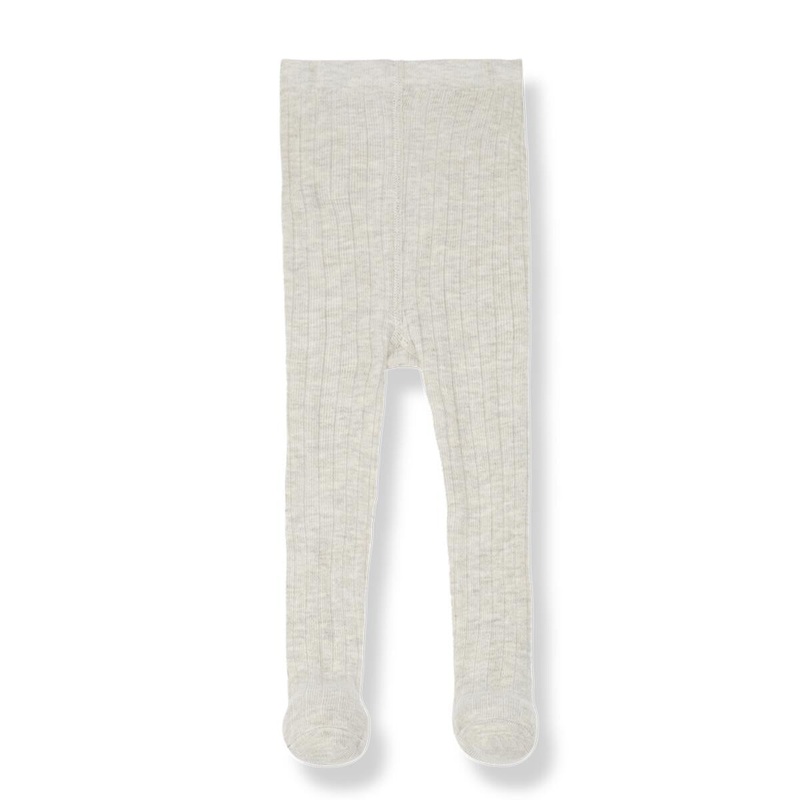 1+ In the Family Sira Ribbed Tights – Oatmeal
