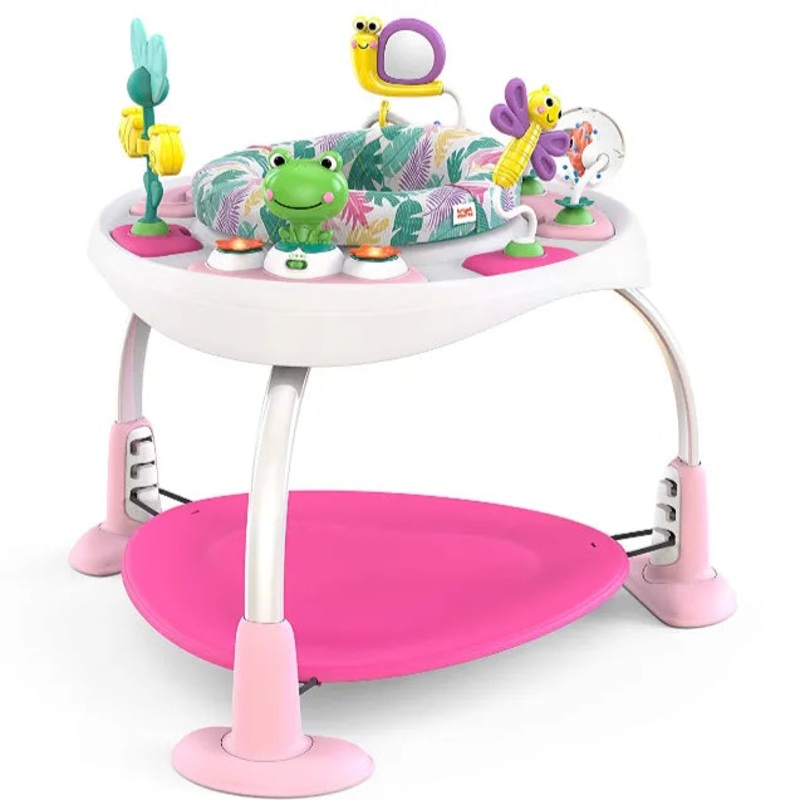 Bounce Bounce Baby 2-in-1 Activity Jumper & Table – Pink