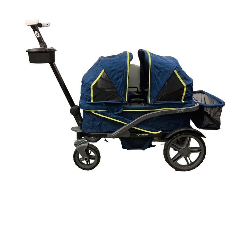 Gladly Family Anthem4 Classic 4 Seater All Terrain Wagon Stroller, Neon Indigo