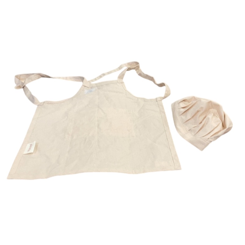 Piccalio Mini Chef Apron & Hat Set, Oat Cream