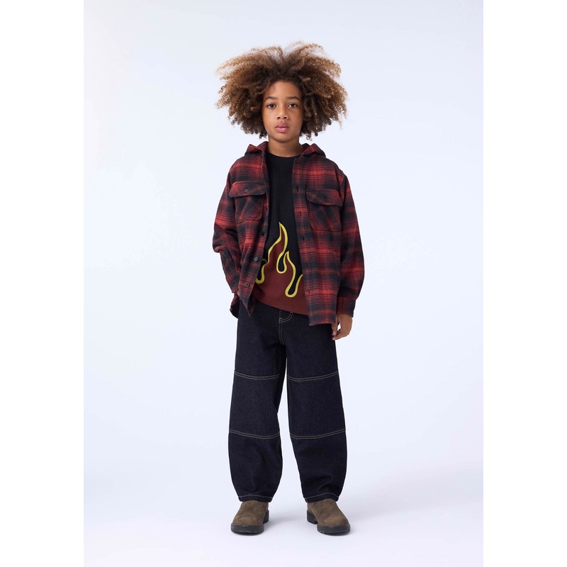 Rizz Flannel – Dark Red Check