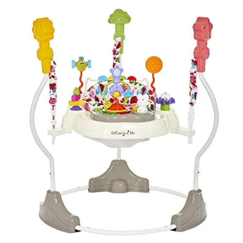 Zany 2-in-1 Baby Activity Center and Bouncer – Elephant Print (See Description)