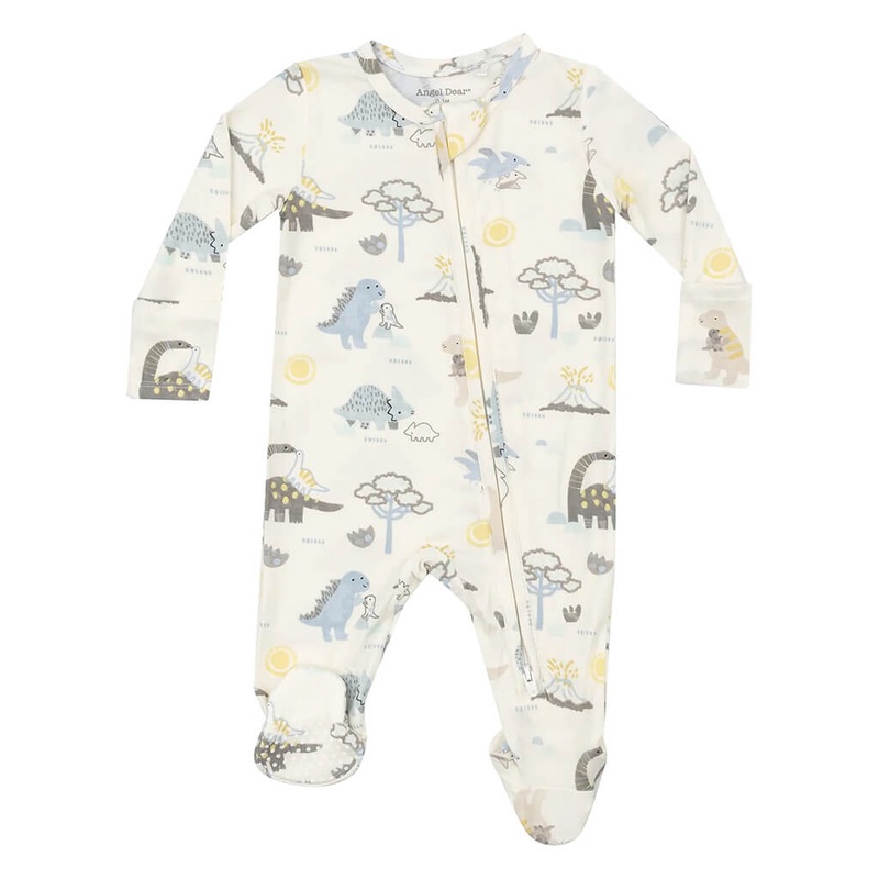 ADR 2-Way Zipper Footie Baby Love Dinos