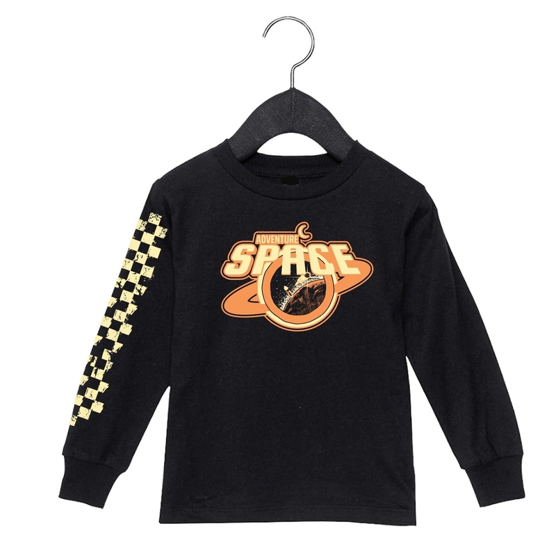 Space Adventure Black Long Sleeve