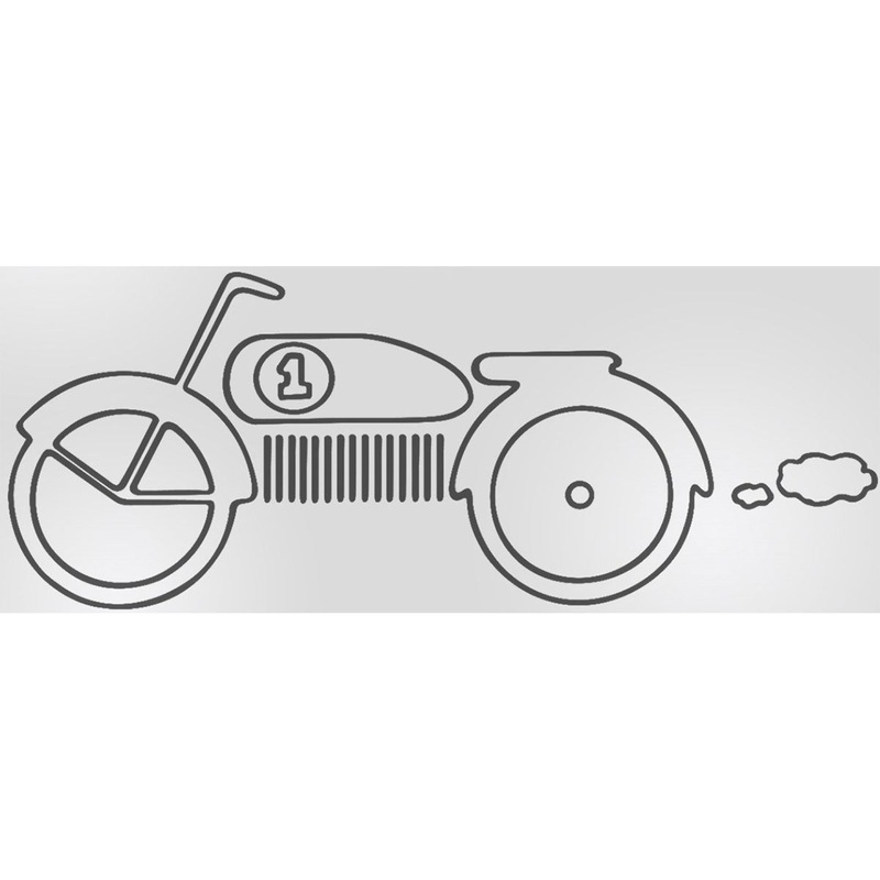 Sweet Potato Uptown Traffic Wall Decal – Motorbike