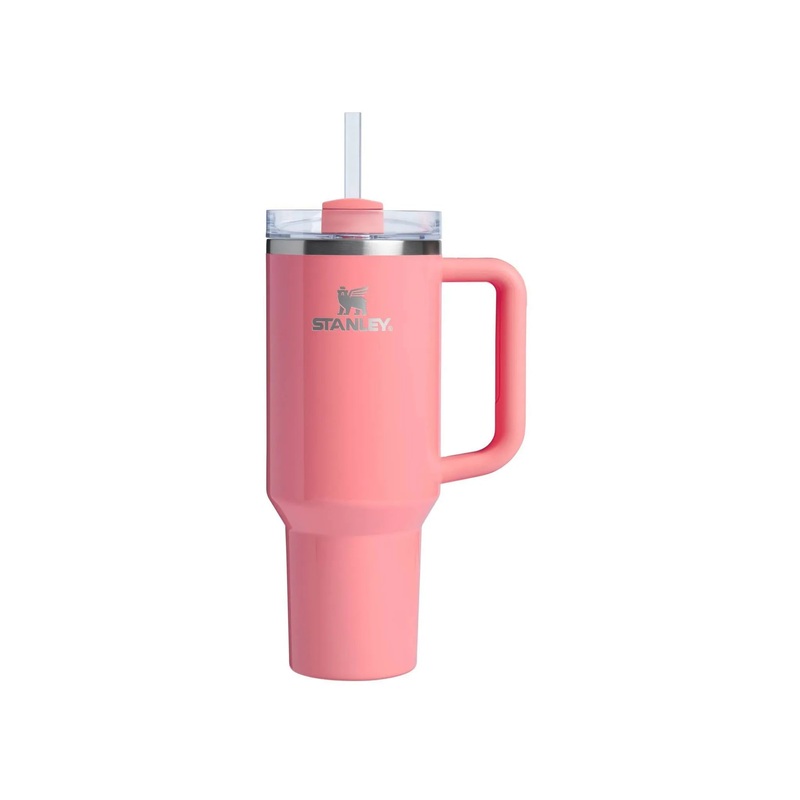 40 oz Stainless Steel H2.0 FlowState Quencher Tumbler Coral Fixation -pink