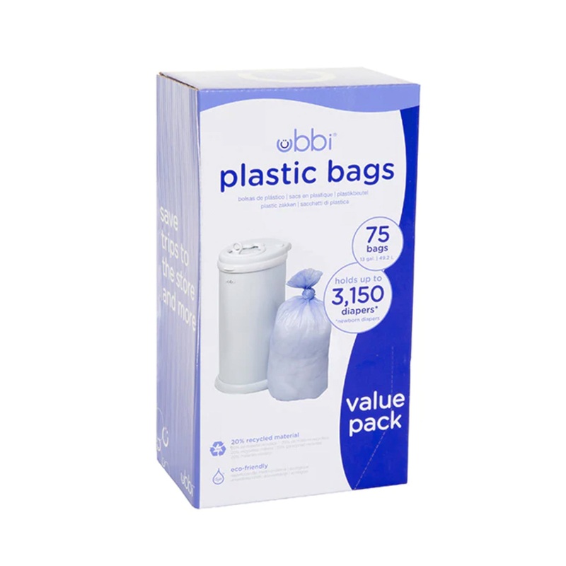 Ubbi Triple Pack Plastic Bags – 75