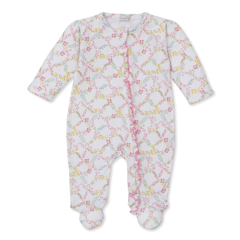 Zipper Footie – Garden Trellis