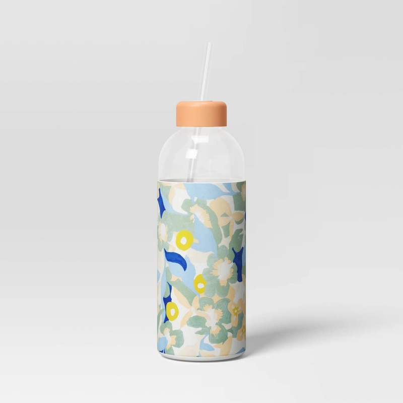 24 fl oz Straw Tumbler Floral