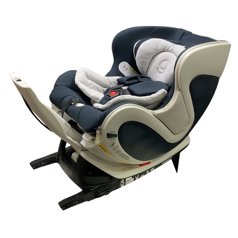 Babyark Premium Convertible Car Seat, 2024, Eggshell White / Midnight Blue