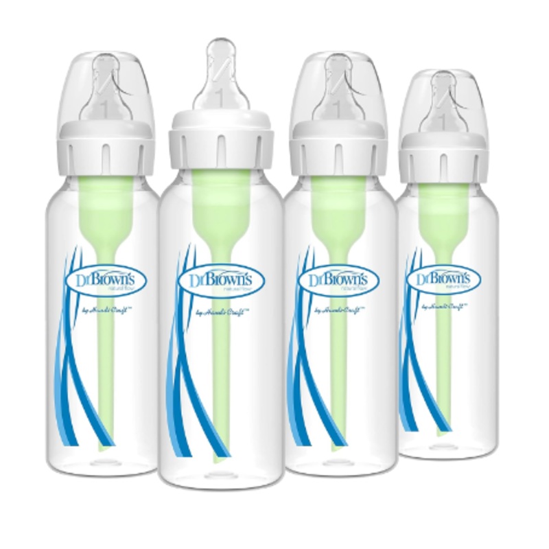 Dr. Brown’s Options+ Bottle Set, 4 Pack, Plastic, Narrow