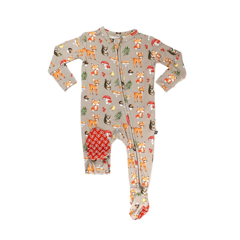 Zipper Footie – Birch