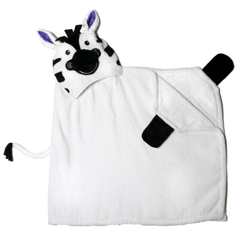 Zoocchini Kids Hooded Towel – Ziggy the Zebra