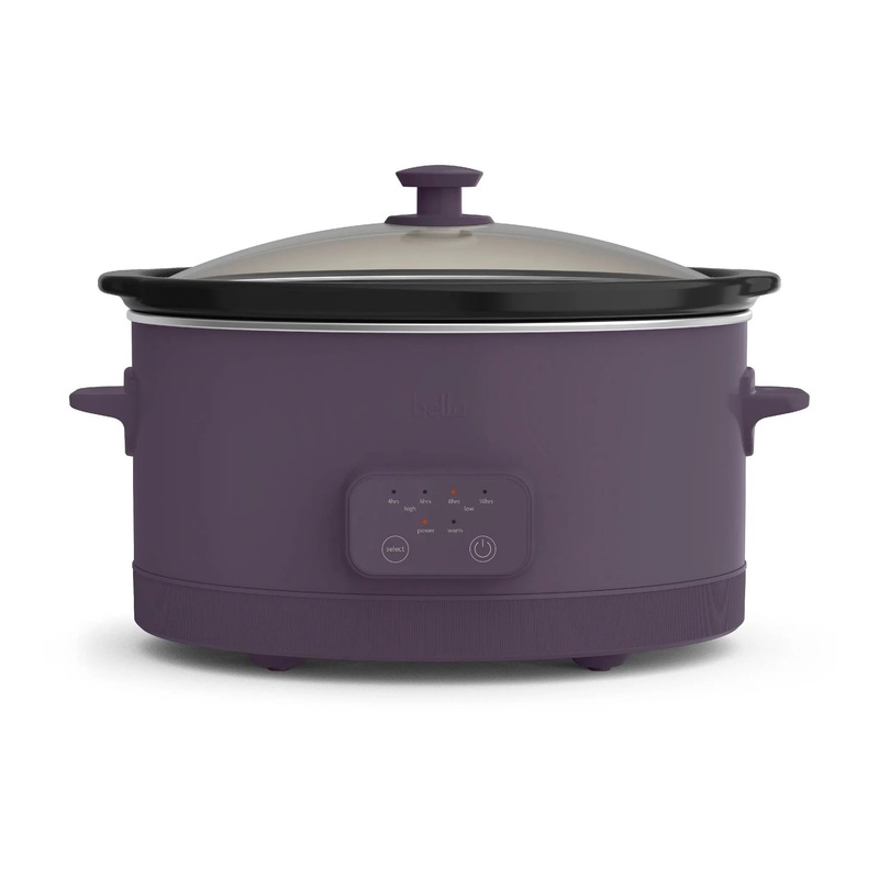 6qt Programmable Slow Cooker- Plum