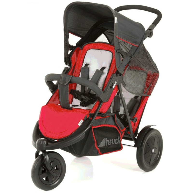 Hauck FreeRider Stroller with Second Seat & Car Seat Adapter in Red