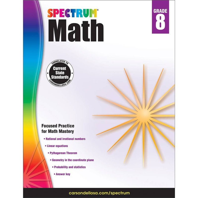 Spectrum Math Workbooks – Grade 8
