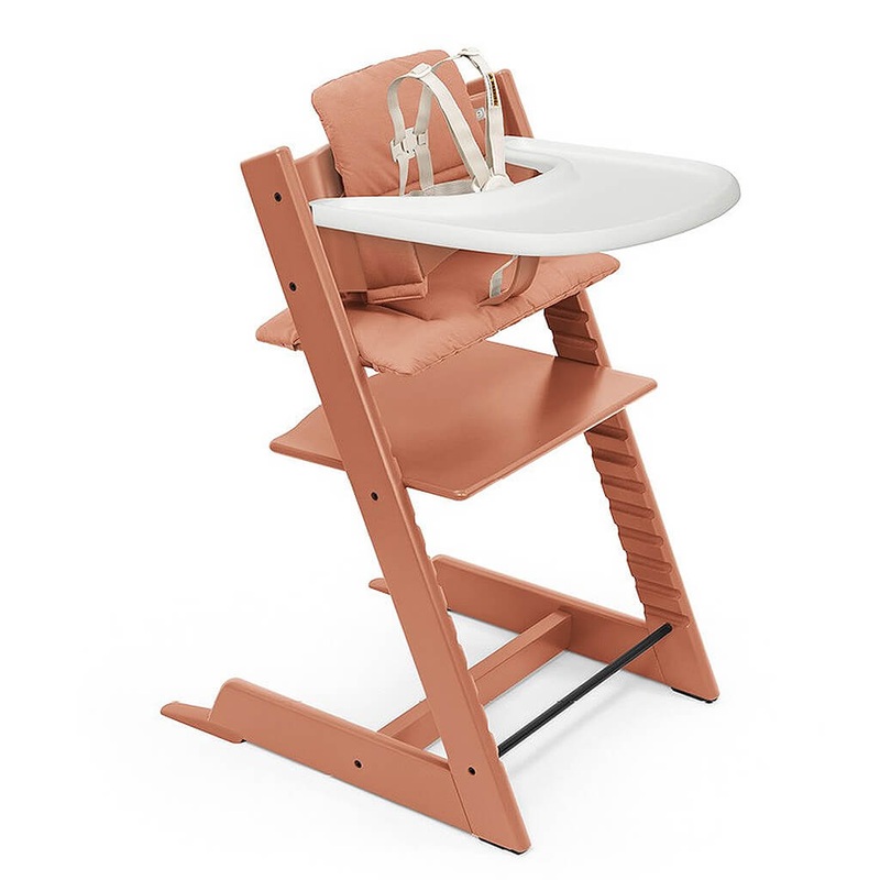 Tripp Trapp High Chair 2 Terracotta Cushion and Tray