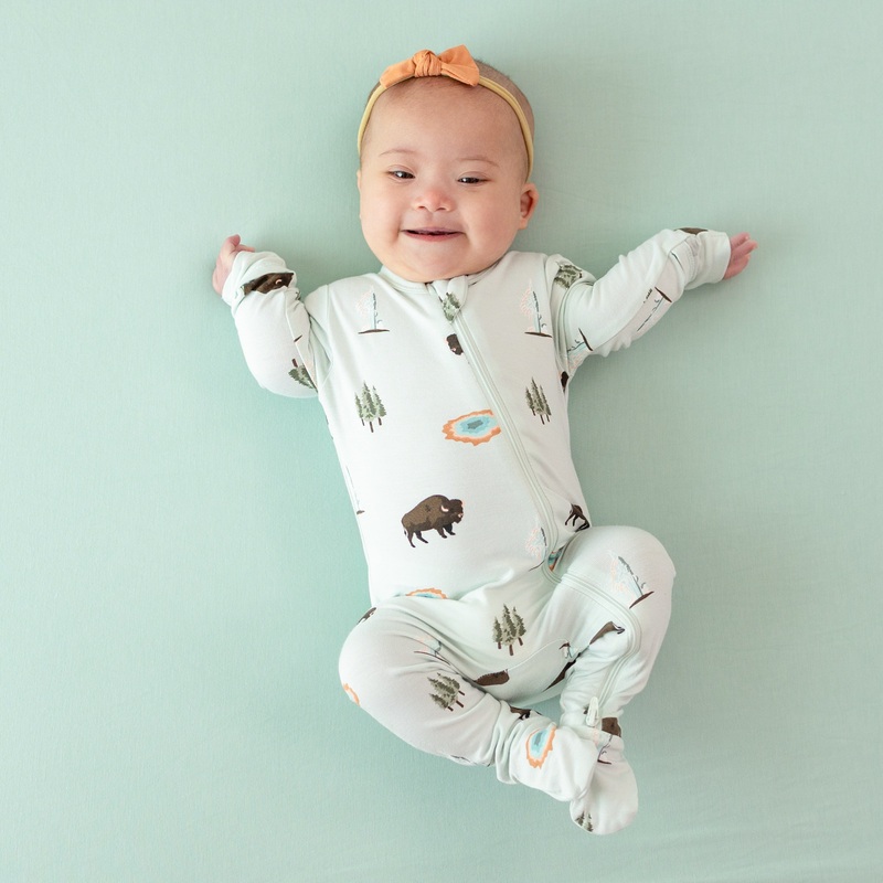 Zippered Footie in Yellowstone