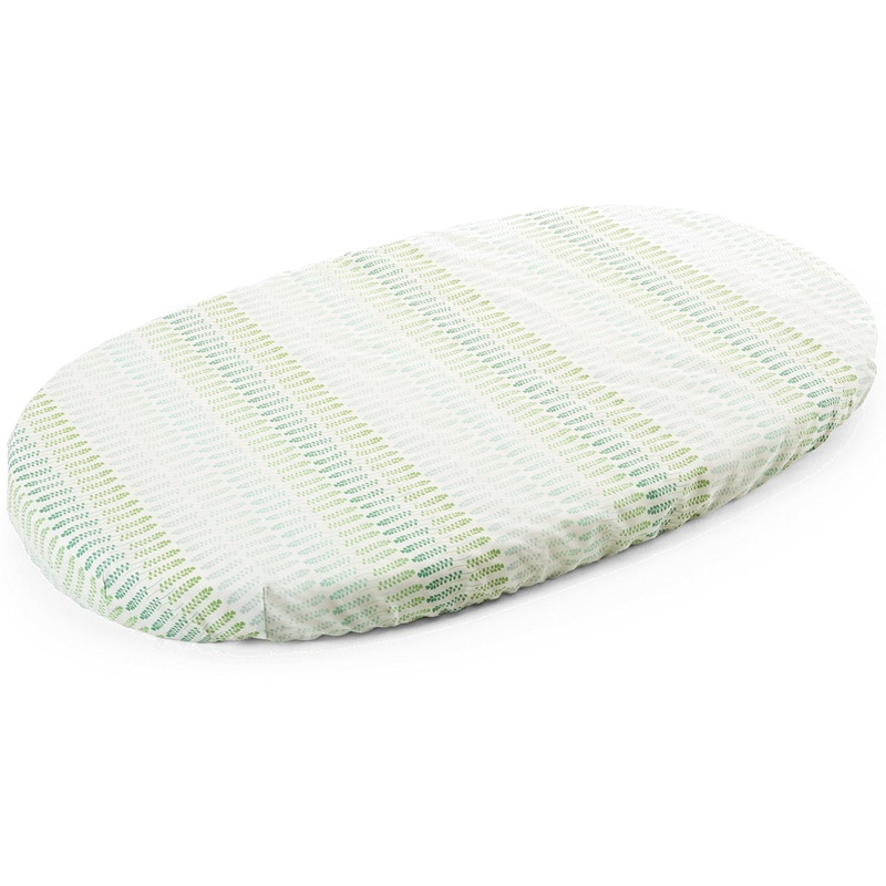 Stokke Sleepi Fitted Sheet – Aqua Straw