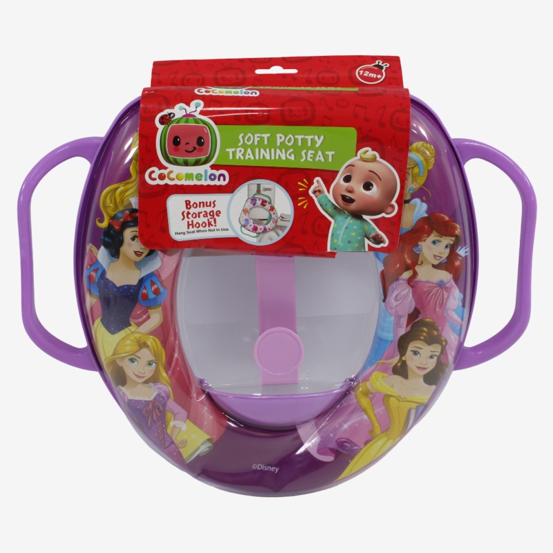 Toilet Seat with Handles  Princess Theme (Purple)