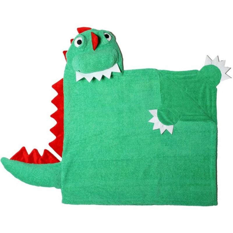Zoocchini Kids Hooded Towel – Devin the Dinosaur