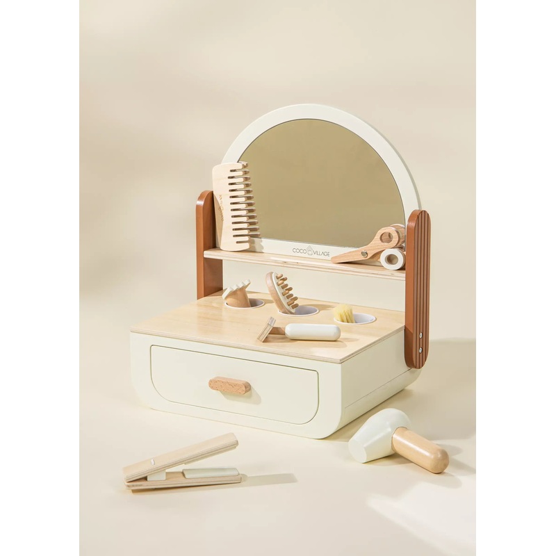 Coco Village Wooden Beauty Station Playset And Accessories