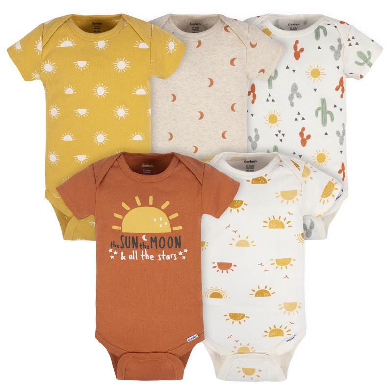 5-Pack Baby Neutral Southwest Onesies Bodysuits