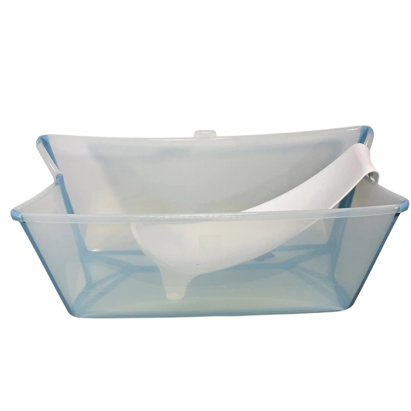 Stokke Flexi Bath Bundle Pack, Regular, Transparent Ocean Blue