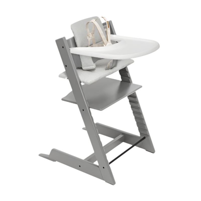 Stokke Tripp Trapp Complete High Chair, 2, Nordic Grey, White