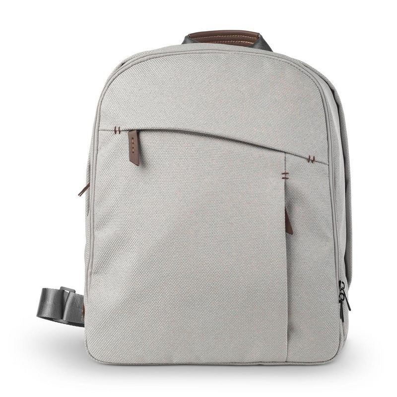 UPPAbaby Changing Backpack – Savannah (Pearl Gray Jacquard / Chestnut Leather)