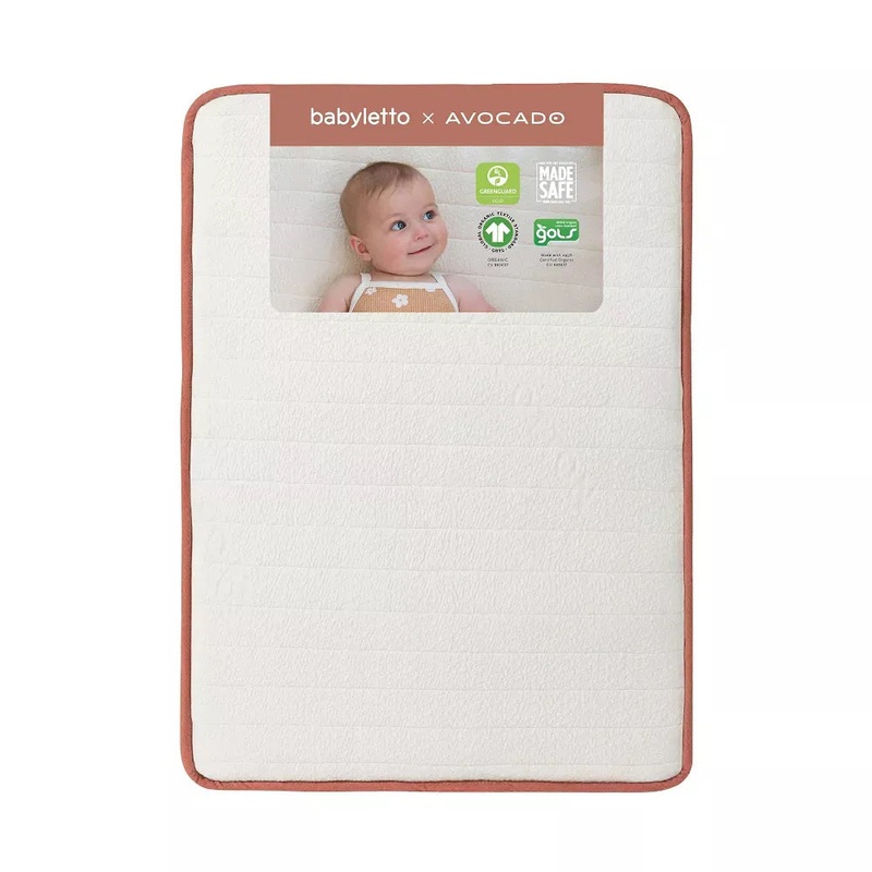 x Avocado Organic Mini Crib Mattress – White