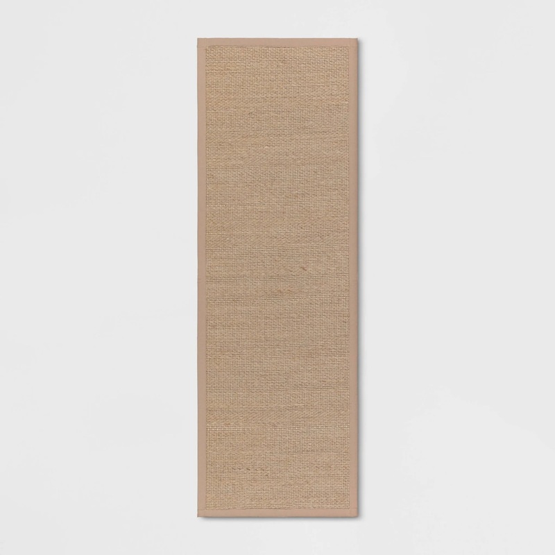 60″ x 20″ Textured Pet Kitchen Runner Rug Brown – Threshold