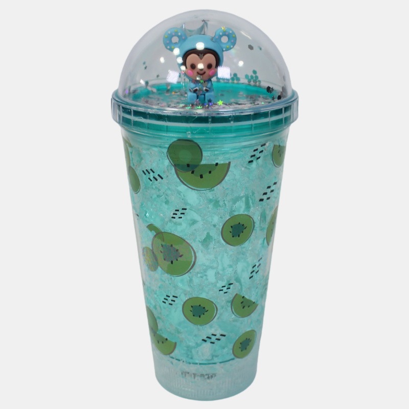 Shake Mug – Turquoise, Cheerful Monkey (Kiwis)