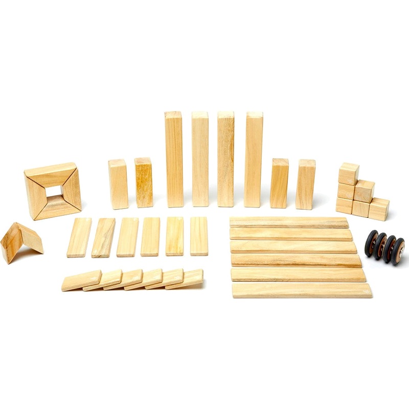 Tegu 42 Piece Magnetic Blocks Set – Natural