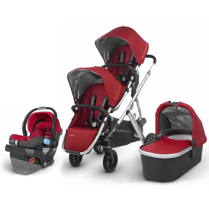 UPPAbaby 2018 Vista Double Stroller + Mesa Car Seat – Denny