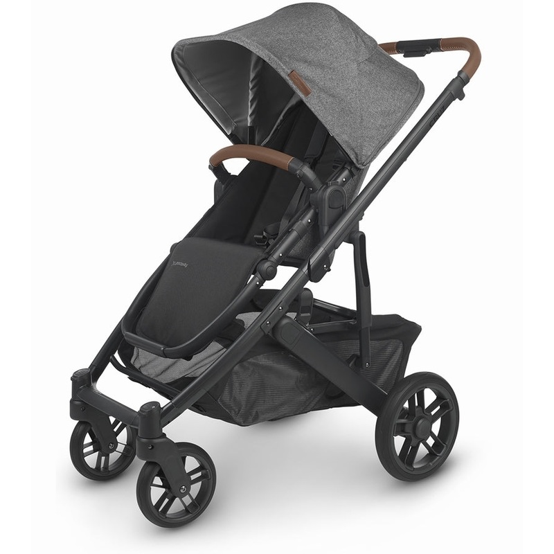 UPPAbaby OPEN BOX CRUZ V2 Stroller – Greyson (Charcoal Melange/Carbon/Saddle Leather)
