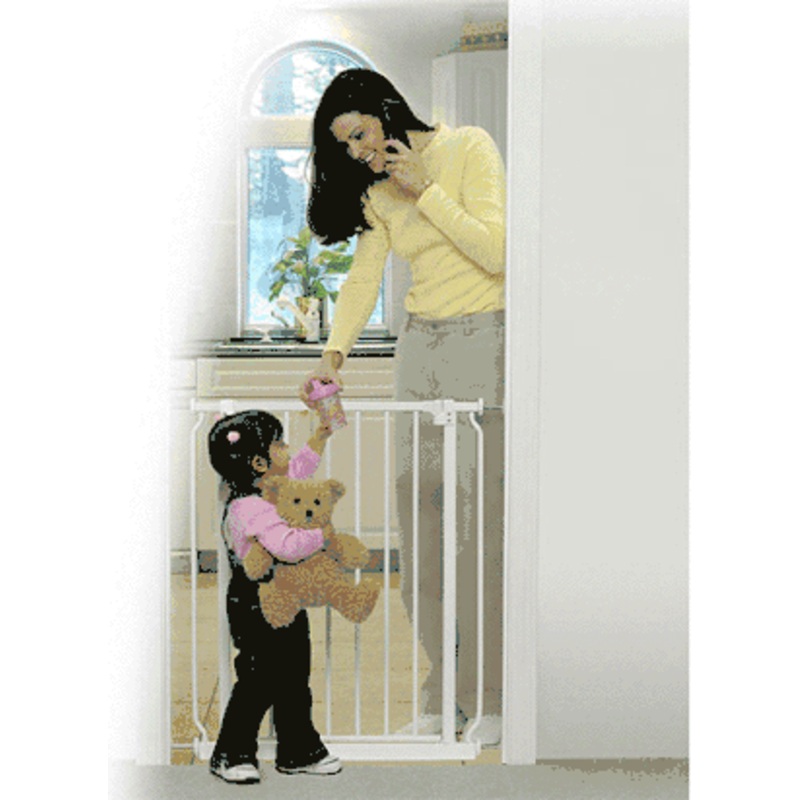 Summer Infant Sure and Secure Extra Tall Walk-Thru Gate in White