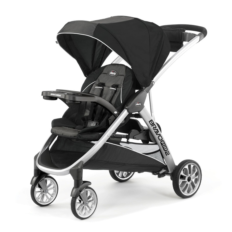 Chicco BravoFor2 Standing/Sitting Double Stroller – Iron