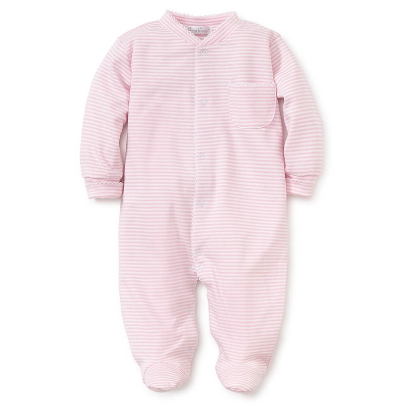 Kissy Kissy Footie Simple Stripes Pink